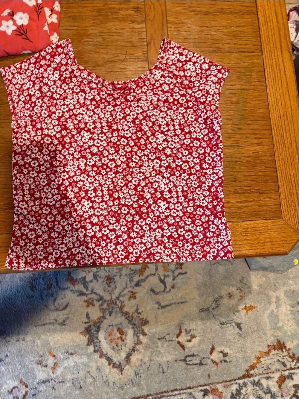 Girls Assorted Short Sleeve Tops Red, Lavender, Purple, Peach. Multiple brands.
